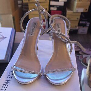 Steve Madden Metallic Strappy Heels